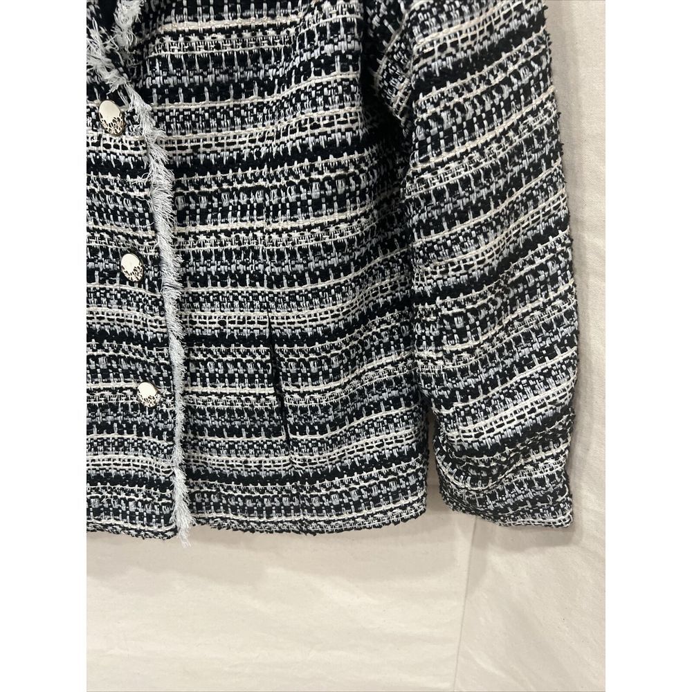 Drapers & Damons Jacket Womens Small Tweed Metallic Grannycore Blazer NEW - Picture 6 of 13